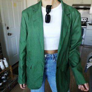 Vintage oversize green blazer M/L